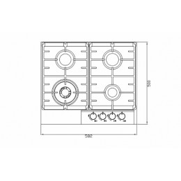 Cooktop Montreal Vidro 60cm - Debacco